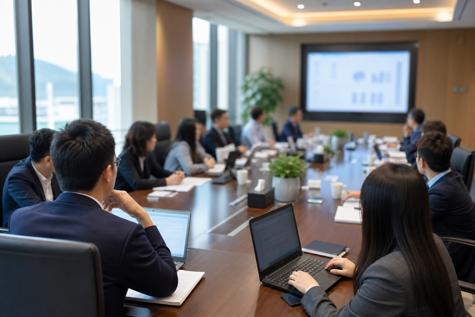 企业形象与业务环境视觉示意